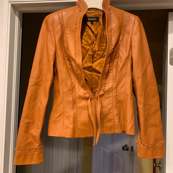 Escada Leather Jacket - Picture 1 of 3
